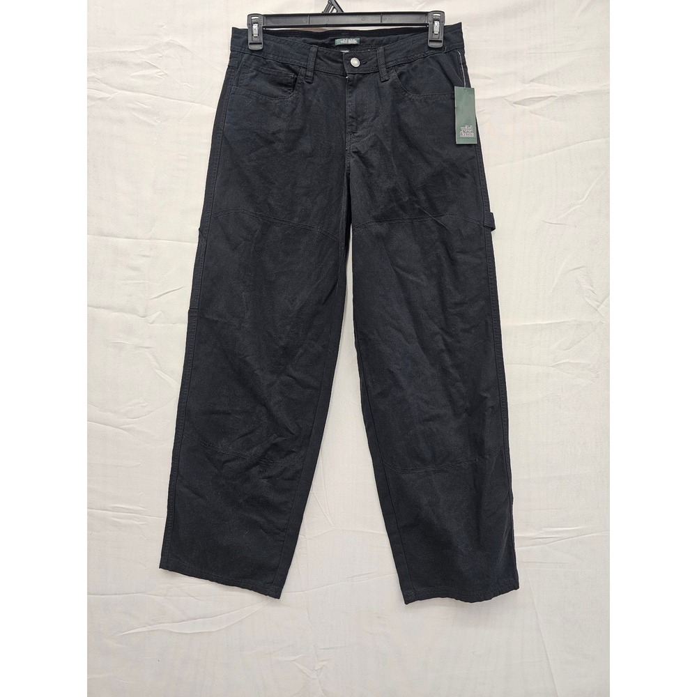 Wild Fable Womens Black High-Rise Carpenter Pants Wide Leg Utility 331 07 2674 6